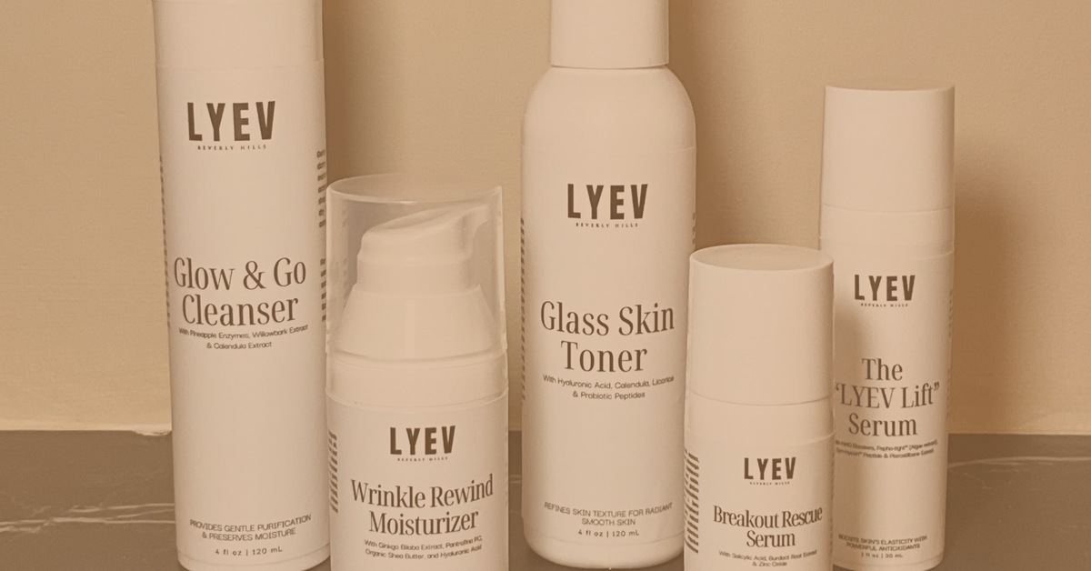 LYEV Beverly Hills skincare collection